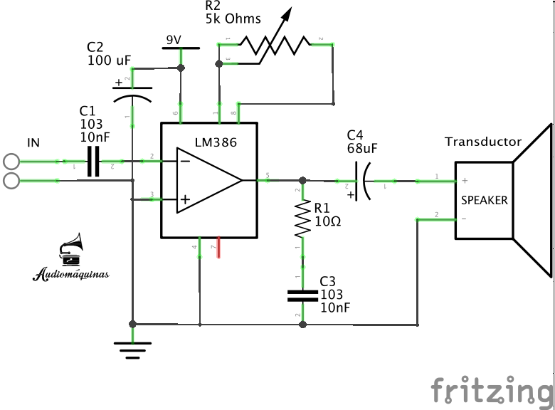 LM386 amp_esquema